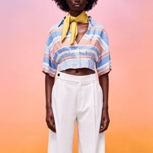 ZARA Striped Blouse